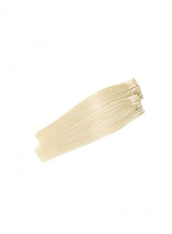 7-Piece Straight Hair Extension 60 Beige 18inch