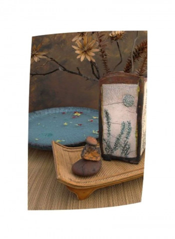 Decorative Wall Poster Brown/Blue 18x12inch