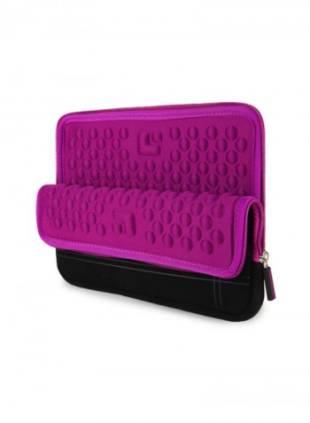 Protective Sleeve For 10-Inch Tablet With Stand Black/Purple