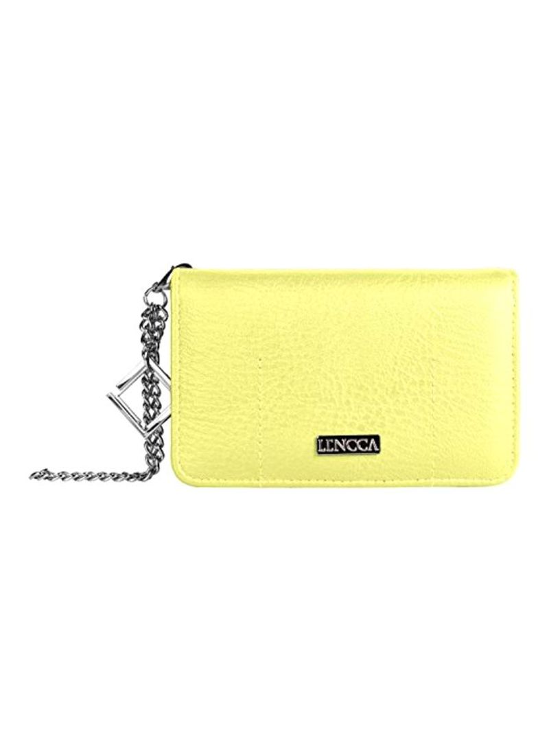 Wallet Carrying Case Yellow/Blue/Silver