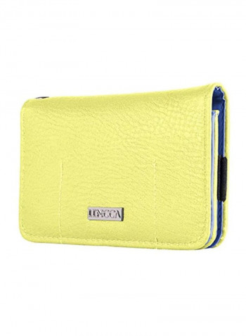 Wallet Carrying Case Yellow/Blue/Silver