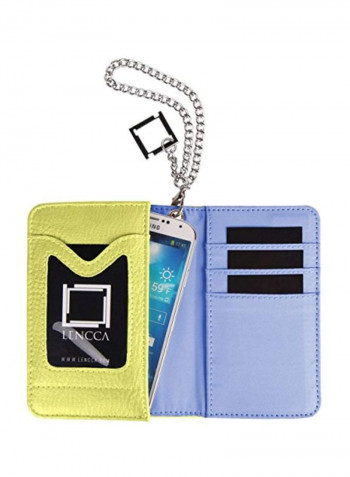 Wallet Carrying Case Yellow/Blue/Silver