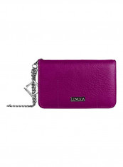 Wallet Clutch Case For Alcatel OneTouch Series Smartphones Plum/Sky