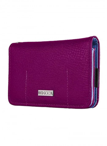 Wallet Clutch Case For Alcatel OneTouch Series Smartphones Plum/Sky