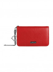 Leather Wallet Wine/Tan