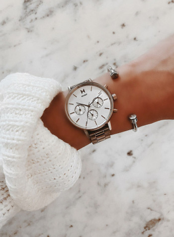 Women's Stainless Steel Analog Wrist Watch 28000069-D
