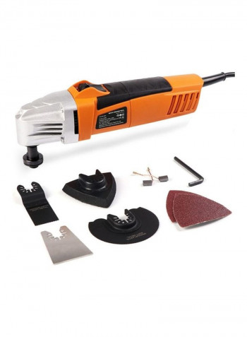 Multifunctional Electric Trimmer Cutter Set Orange/Silver/Black