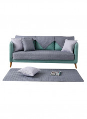 Plaid Pattern Non-Slip Sofa Cover Grey reviews Plaid Pattern Non-Slip Sofa Cover Grey