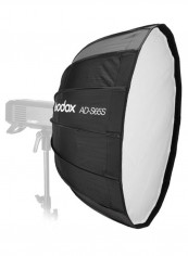Deep Parabolic Reflector Umbrella Softbox Black/White