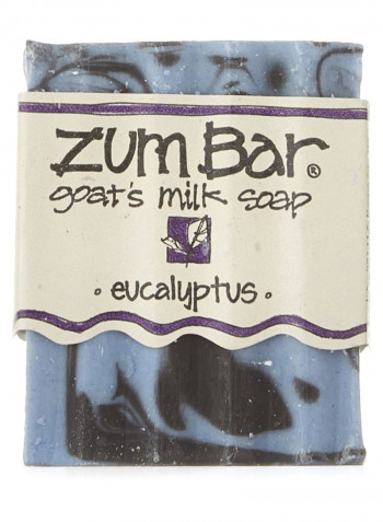 Eucalyptus Goat's Milk Zum Bar Soap Blue/Black 3ounce