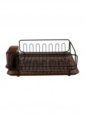 Forma Lupe Dish Drainer Brown/Black 13.3x17.5x5.2inch