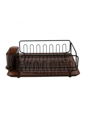Forma Lupe Dish Drainer Brown/Black 13.3x17.5x5.2inch