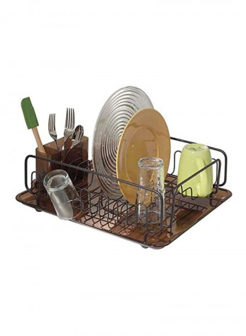 Forma Lupe Dish Drainer Brown/Black 13.3x17.5x5.2inch