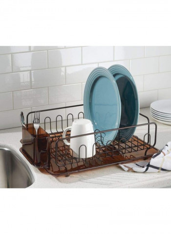 Forma Lupe Dish Drainer Brown/Black 13.3x17.5x5.2inch