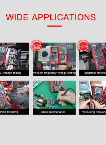 UNI-T True RMS Digital Multimeter Red 24.5 x 7 x 18cm