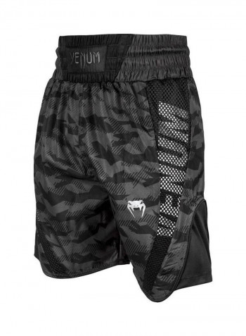 Elite Boxing Shorts Grey/Black