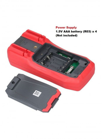 Digital Intelligent Portable Multimeter Testing Tool Red 25x7x17cm