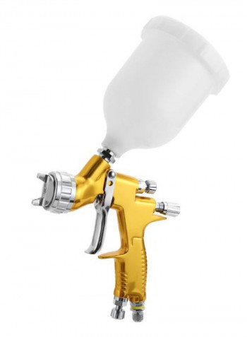 DIY Hand Manual Spraying Painting Tool With Vessel And Nozzle Gold/Silver/White 26.5*14*15centimeter