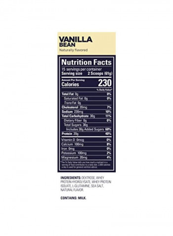 Roctane Ultra Endurance Protein Recovery Drink Mix - Vanilla Bean Flavored
