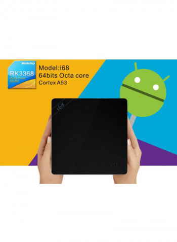 4K Android TV Box i68 Black