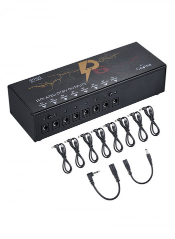 Caline P6 8 Isolated DC 9V Output Guitar Effect Power Supply Station With Short Circuit Protection - I2984EU, EU Plug