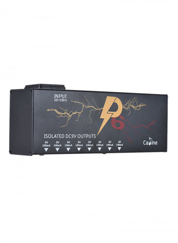 Caline P6 8 Isolated DC 9V Output Guitar Effect Power Supply Station With Short Circuit Protection - I2984EU, EU Plug