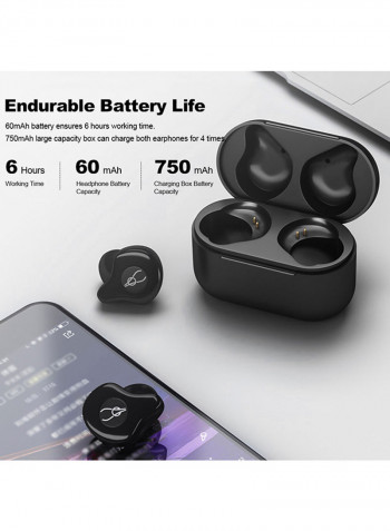 Bluetooth Ear-Buds With Charging Box Black