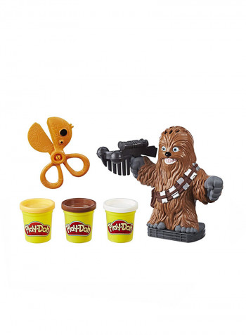 3-Piece Non-Toxic Clay And Star Wars Chewbacca Toy Tool Playset