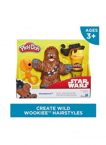 3-Piece Non-Toxic Clay And Star Wars Chewbacca Toy Tool Playset