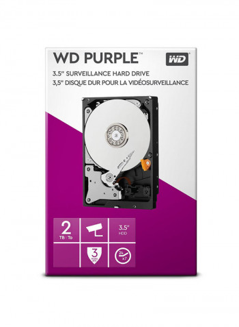 Purple Internal Hard Drive 3.5-inch 2TB Purple