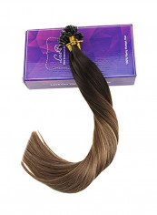 Highlighted Straight Hair Extension 2 Darkest Brown/6 Medium Brown/18 Ash Blonde 20inch