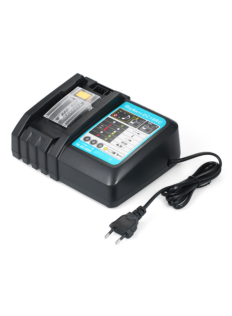 Power Tool Battery Chargers DC18RC Battery Charger for All Makita 14.4V-18V Lithium Battery BL1430 BL1830 BL1840 BL1850 BL1815 BL1440 Fast Charger Suitable for Makita Power Adapter black 11.6x9.2x7.2cm