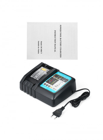 Power Tool Battery Chargers DC18RC Battery Charger for All Makita 14.4V-18V Lithium Battery BL1430 BL1830 BL1840 BL1850 BL1815 BL1440 Fast Charger Suitable for Makita Power Adapter black 11.6x9.2x7.2cm