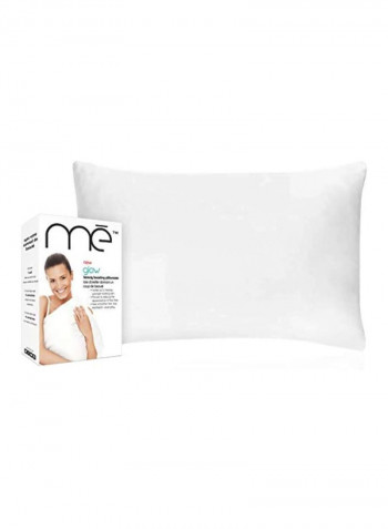 Glow Beauty Boosting Pillowcase Polyester White 26x20inch