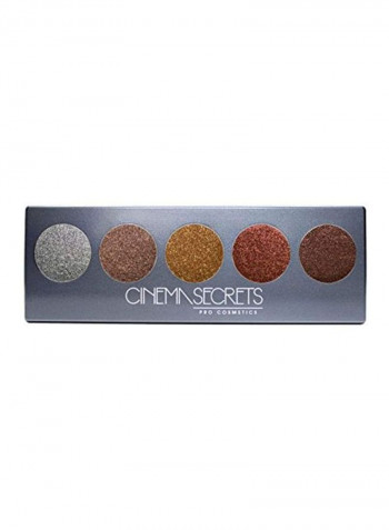 5-In-1 Pro Eyeshadow Palette Red/Gold/Brown