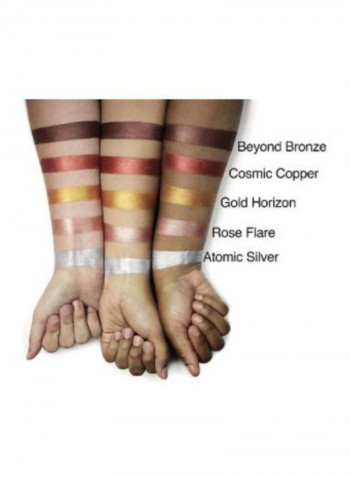 5-In-1 Pro Eyeshadow Palette Red/Gold/Brown