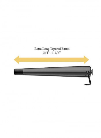 Tapered Curling Iron Black 1.25inch