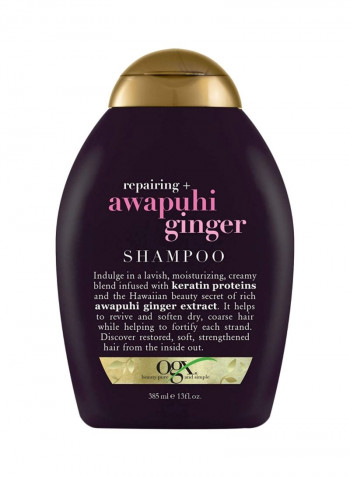 Repairing Awapuhi Ginger Shampoo Clear 13ounce