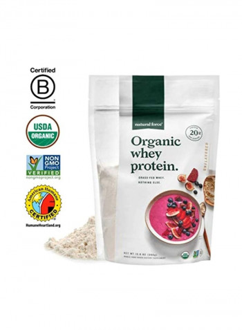 Organic Whey Protein Dietary Supplement