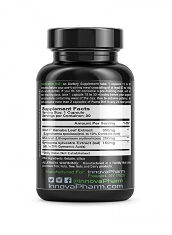 Pump Dirt Dietary Supplement - 30 Capsules
