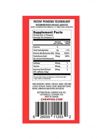 Energy Gum  Dietary Supplement