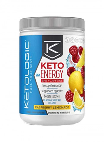 Keto Energy BHB Plus Caffeine Powder - Raspberry Lemonade