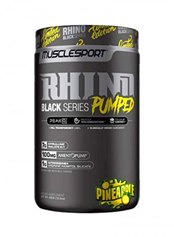 Rhino Black Pumped Dietary Supplement - Pineapple