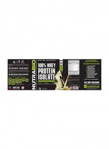 100% Whey Protein Isolate Powder