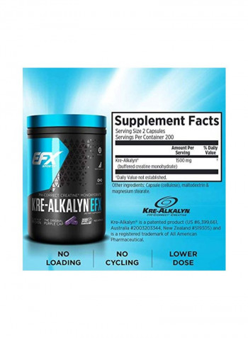 Kre-Alkalyn Dietary Supplement - 400 Capsules