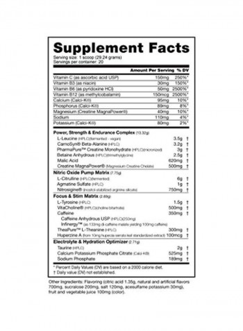 Pre Workout Dietary Supplement - Grape Berry Crush