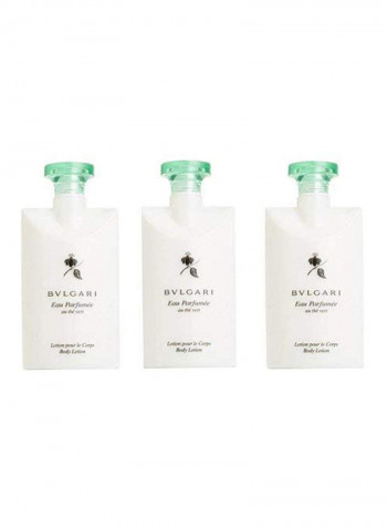 Au The Vert (Green Tea) Lotion Set Of 3 25 Fluid Ounces Bottles