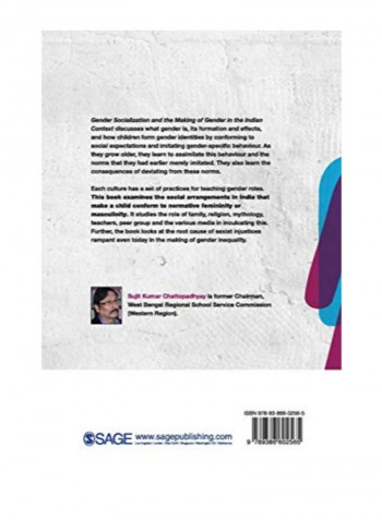 Gender Socialization And The Making Of Gender In The Indian Context Hardcover 1st Edition