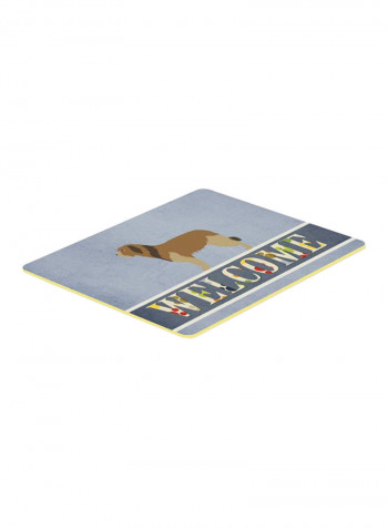 Catalan Sheepdog Welcome Kitchen Mat Multicolour 11 x 14inch