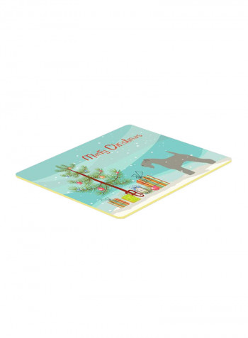 Kerry Terrier Merry Christmas Tree Kitchen/Bath Mat Multicolour 11 x 14inch